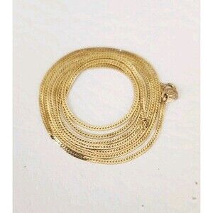 Vintage PPG 14K Gold Filled Serpentine Necklace Chain 23" 2.10